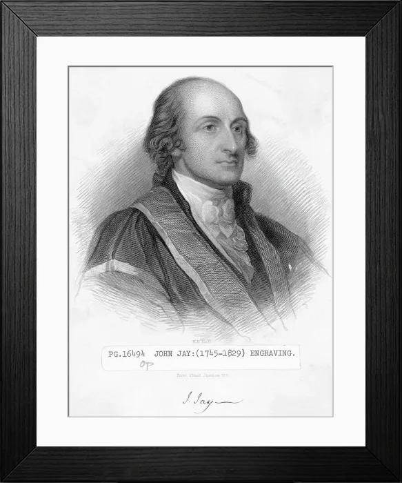 Framed Print : First Chief Justice John Jay Framed Print : First Chief Justice John Jay