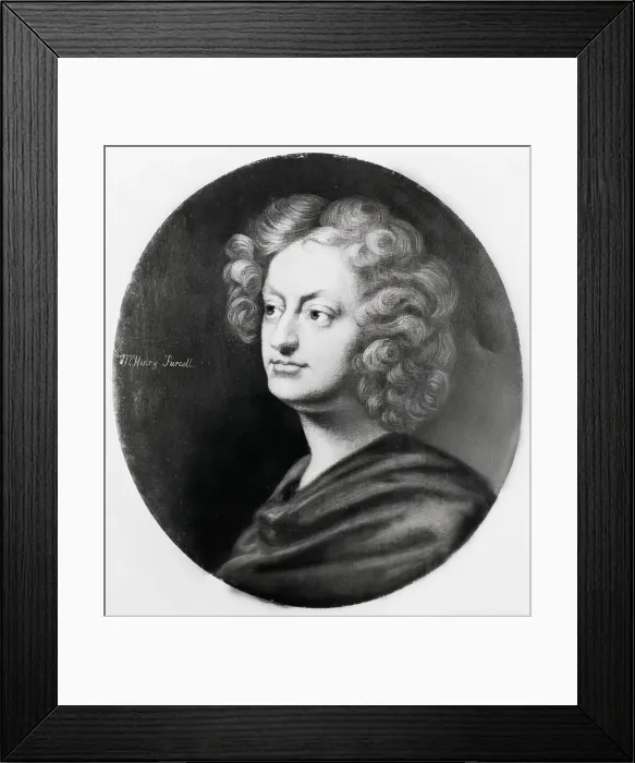 Framed Print : Portrait Of Composer Henry Purcell Framed Print : Portrait Of Composer Henry Purcell