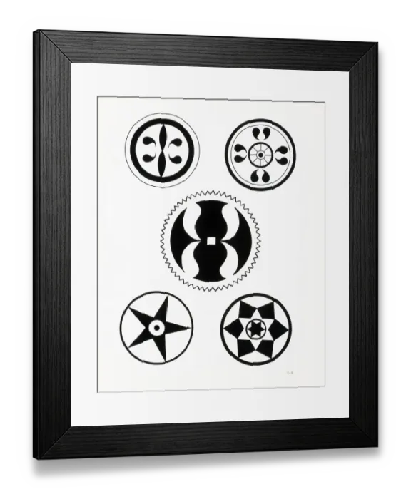Framed Print : Illustration Of Hex Symbols Framed Print : Illustration Of Hex Symbols