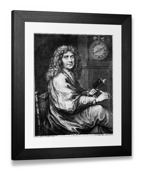 Framed Print : Portrait Illustration of Moliere