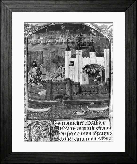 Framed Print : Medieval Illustration Of London