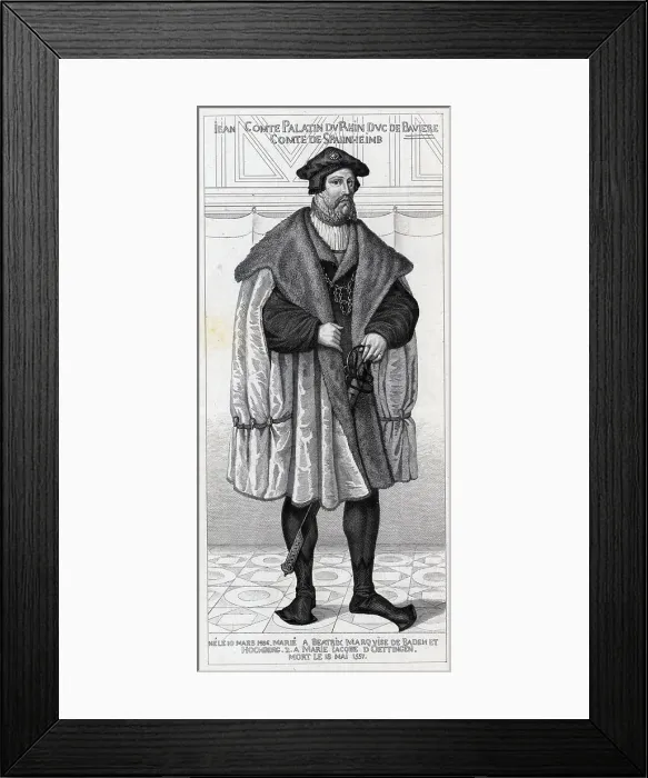 Framed Print : German Man In Aristocratic Dress