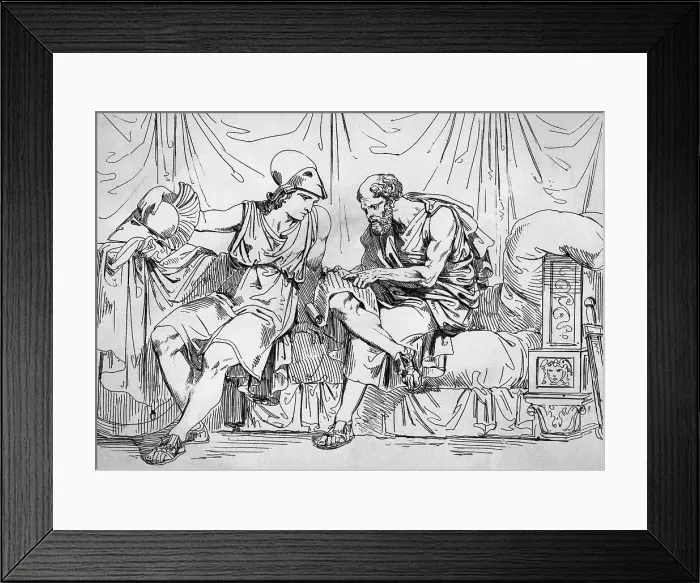 Framed Print : Illus. Of Socrates Teaching Alcibiades Framed Print : Illus. Of Socrates Teaching Alcibiades