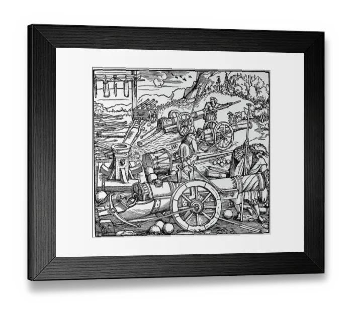 Framed Print : Heavy Guns At Turn Of Sixteenth Century Framed Print : Heavy Guns At Turn Of Sixteenth Century