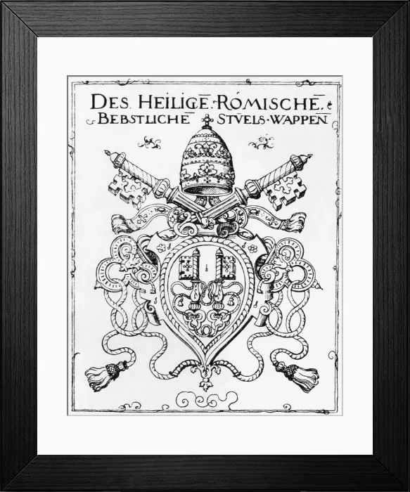 Framed Print : Papal Coat Of Arms Framed Print : Papal Coat Of Arms