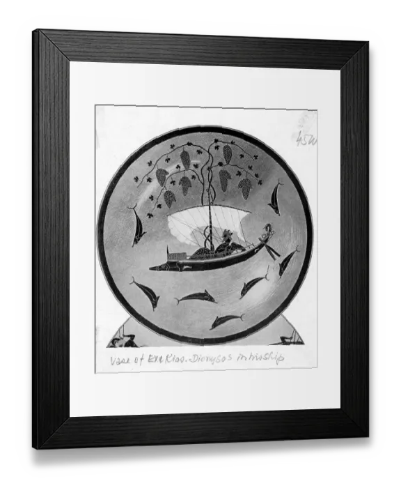 Framed Print : Dionysos In His Ship Framed Print : Dionysos In His Ship