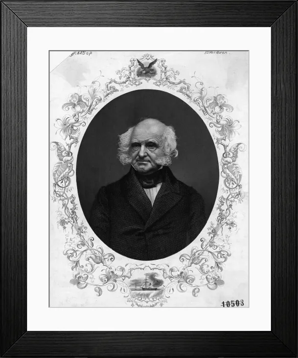 Framed Print : Engraved Portrait Of Martin Van Buren Framed Print : Engraved Portrait Of Martin Van Buren