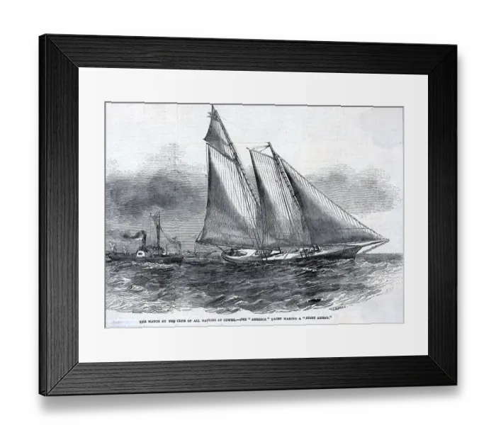 Framed Print : Match By Cup Of Nations At Cowes Framed Print : Match By Cup Of Nations At Cowes