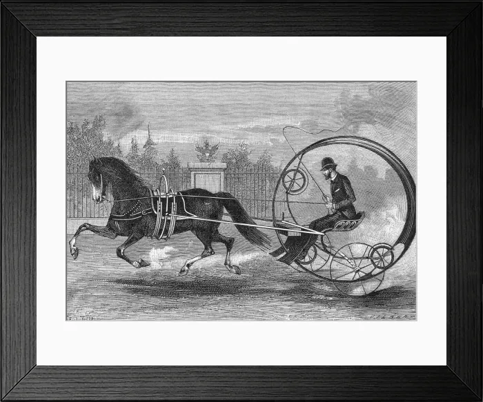 Framed Print : One Horse One Wheel Carriage Framed Print : One Horse One Wheel Carriage