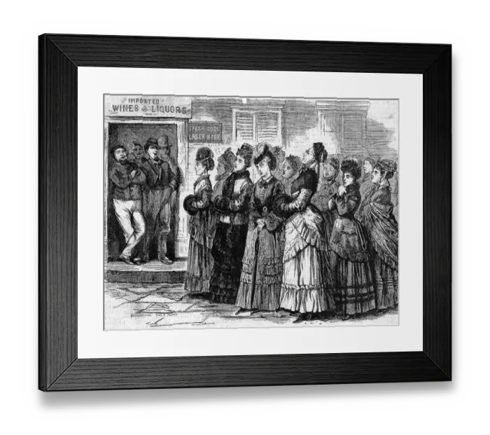 Framed Print : Women Outside Of Liquor Store Framed Print : Women Outside Of Liquor Store