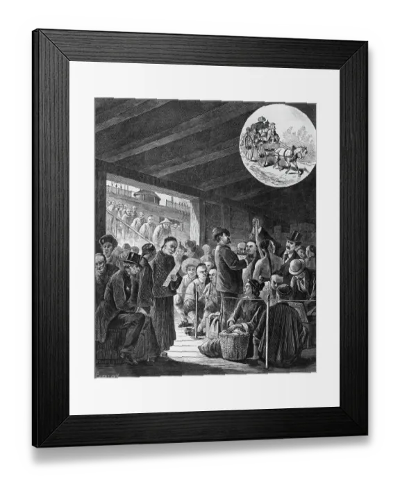 Framed Print : Chinese Immigrants Arriving In San Fran Framed Print : Chinese Immigrants Arriving In San Fran