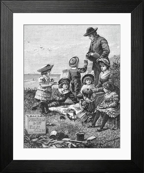 Framed Print : Family Picnic Near The Sea Framed Print : Family Picnic Near The Sea