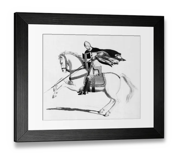 Framed Print : Knight On Horseback Framed Print : Knight On Horseback