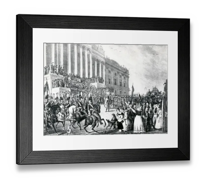 Framed Print : President Harrison'S Inauguration Framed Print : President Harrison'S Inauguration