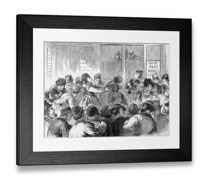 Framed Print : Women'S Whisky War In Ohio Framed Print : Women'S Whisky War In Ohio