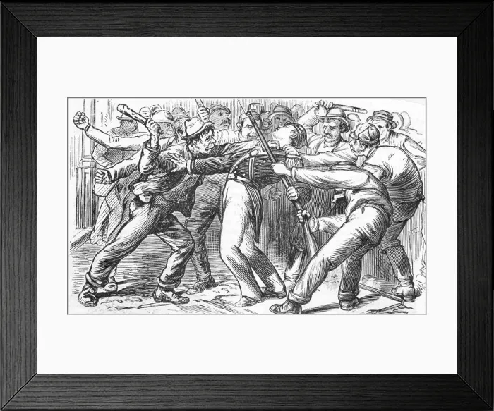 Framed Print : Baltimore And Ohio Railroad Strike Framed Print : Baltimore And Ohio Railroad Strike