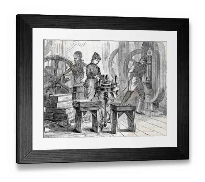 Framed Print : Scene In The U.S. Mint At Philadelphia Framed Print : Scene In The U.S. Mint At Philadelphia