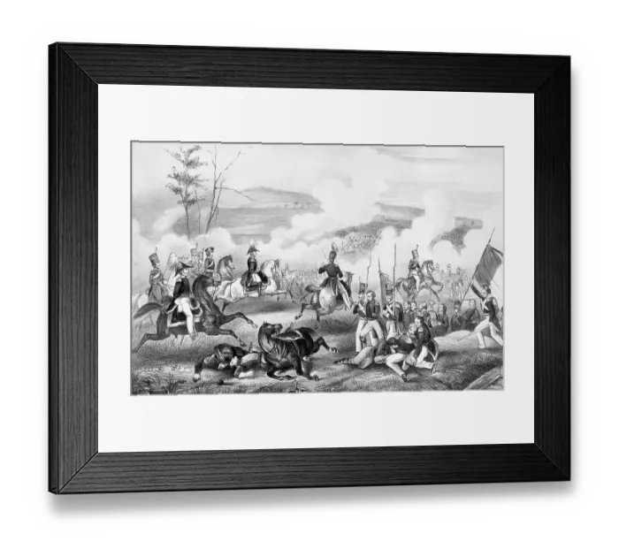Framed Print : The Mexican War, Battle Of Palo Alto Framed Print : The Mexican War, Battle Of Palo Alto