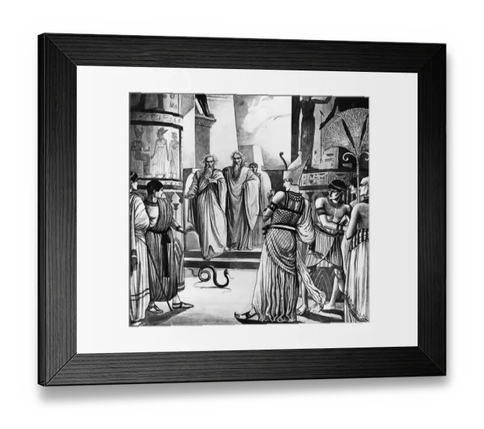 Framed Print : Moses Changing Staff Into Serpent Framed Print : Moses Changing Staff Into Serpent