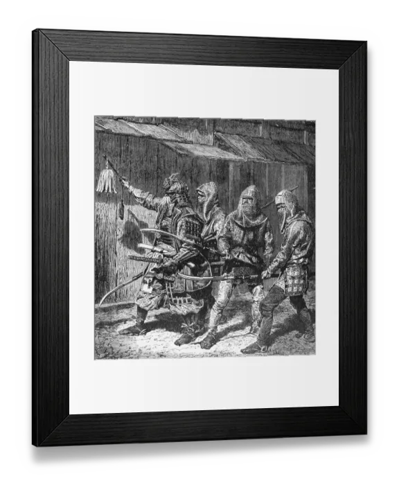 Framed Print : 3Th Century Japanese Soldiers Framed Print : 3Th Century Japanese Soldiers