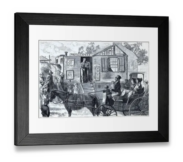 Framed Print : Drawing Of Mobile Photographer'S Shack Framed Print : Drawing Of Mobile Photographer'S Shack