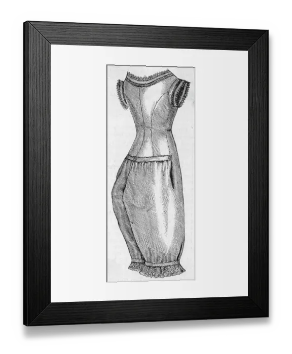 Framed Print : Chemise Of The 19Th Century Framed Print : Chemise Of The 19Th Century