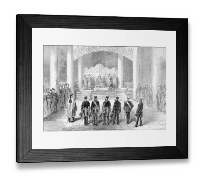 Framed Print : Reception Of Foreign Ministers; Emperor Framed Print : Reception Of Foreign Ministers; Emperor