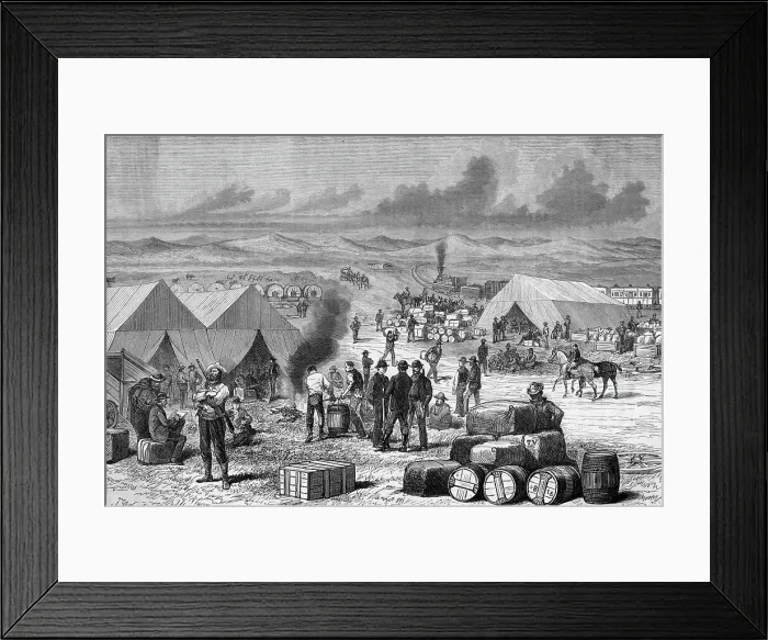 Framed Print : Illustration of Pacific Railroad Production Framed Print : Illustration of Pacific Railroad Production
