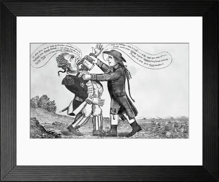Framed Print : Cartoon;British Losses To Perry;1812War Framed Print : Cartoon;British Losses To Perry;1812War