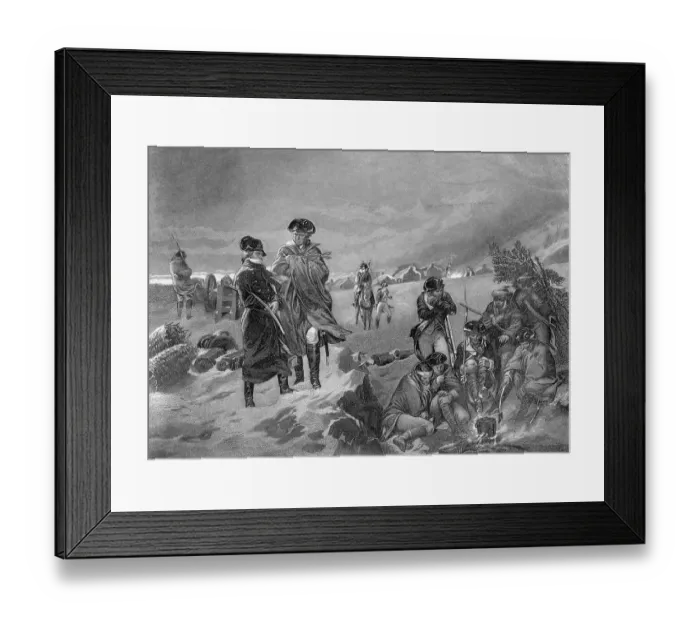 Framed Print : Washington and Lafayette at Valley Forge Framed Print : Washington and Lafayette at Valley Forge