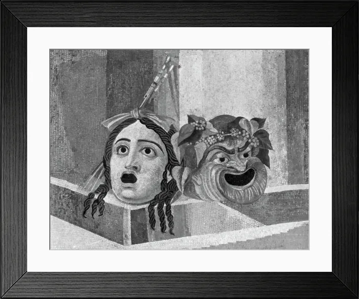 Framed Print : Masks Of Tragedy And Comedy Framed Print : Masks Of Tragedy And Comedy