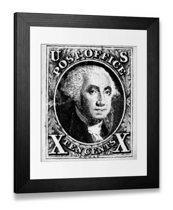 Framed Print : George Washington on United States Stamp Framed Print : George Washington on United States Stamp