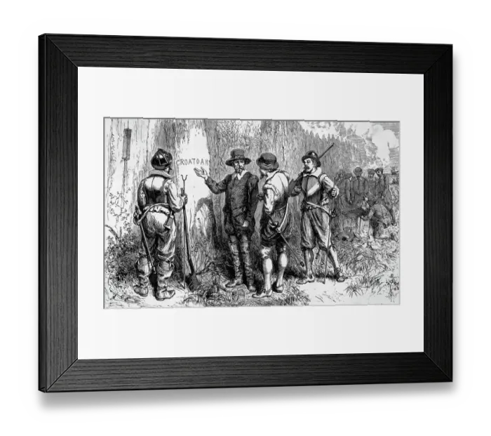 Framed Print : Settlers Find Remains Of Lost Colony Framed Print : Settlers Find Remains Of Lost Colony
