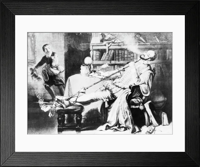 Framed Print : Sir Walter Raleigh Smoking Tobacco Framed Print : Sir Walter Raleigh Smoking Tobacco