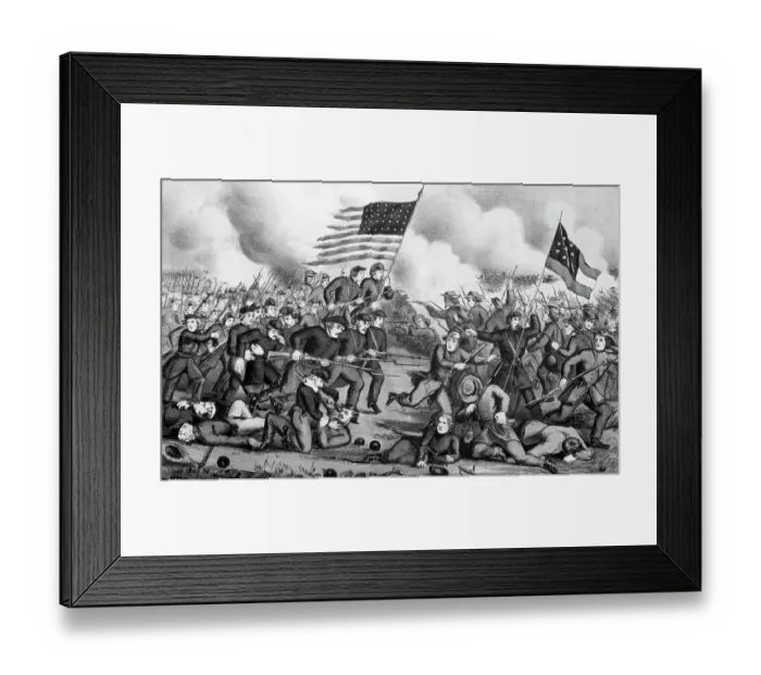 Framed Print : Illustration of Second Battle of Bull Run Framed Print : Illustration of Second Battle of Bull Run