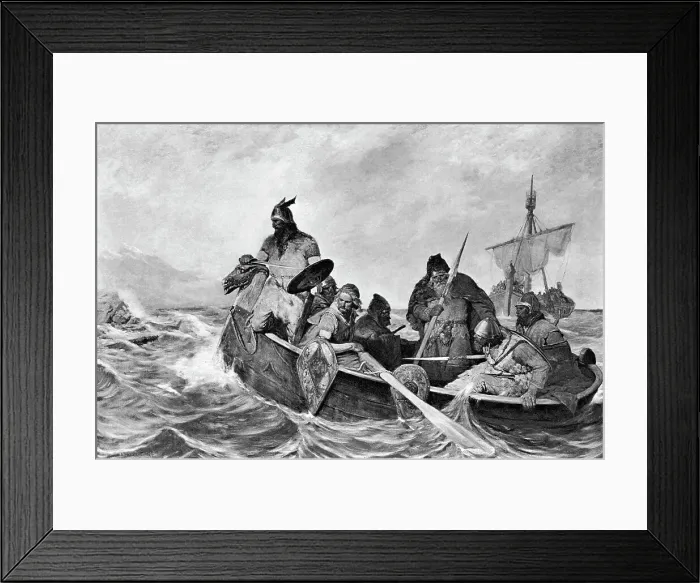 Framed Print : Leif Ericson Off The Coast Of Vineland Framed Print : Leif Ericson Off The Coast Of Vineland