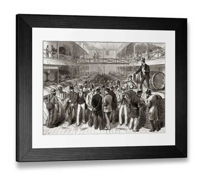 Framed Print : Tobacco Auction In Louisville, Kentucky Framed Print : Tobacco Auction In Louisville, Kentucky