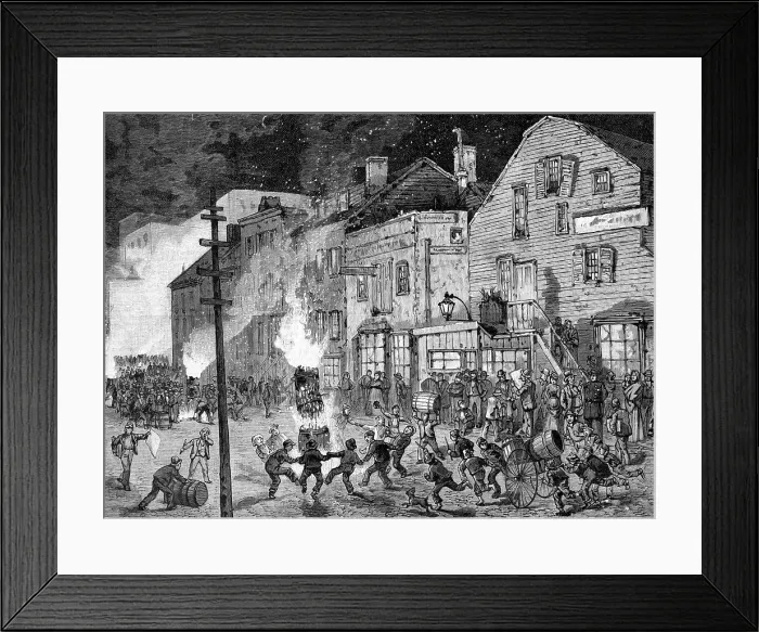 Framed Print : Demonstration Of Young America Framed Print : Demonstration Of Young America
