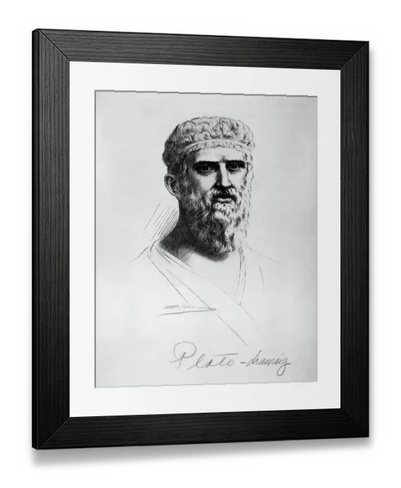 Framed Print : Drawing By Gaspard Of Plato Framed Print : Drawing By Gaspard Of Plato