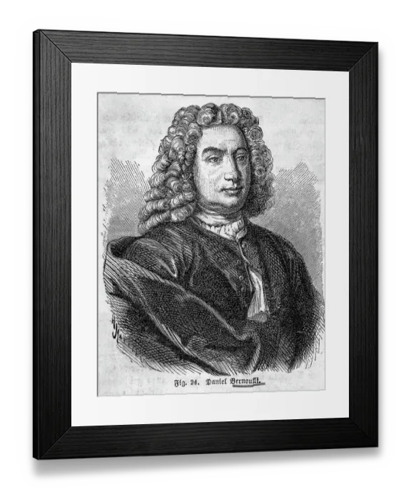 Framed Print : Illustration Of Daniel Bernoulli