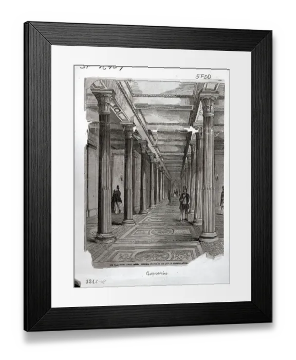Framed Print : Illustraed Coridor Or The Wall Of Rep Framed Print : Illustraed Coridor Or The Wall Of Rep