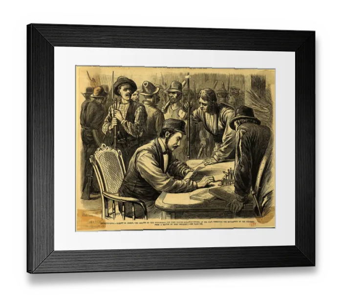 Framed Print : Illustration Robert Ammon Directs Strike Framed Print : Illustration Robert Ammon Directs Strike