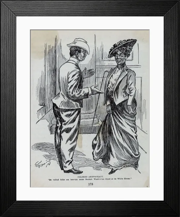Framed Print : Illus.;African Am Caricature / 'Aristocrac Framed Print : Illus.;African Am Caricature / 'Aristocrac