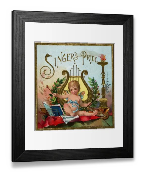 Framed Print : Singer'S Pride Cigar Box Label Framed Print : Singer'S Pride Cigar Box Label