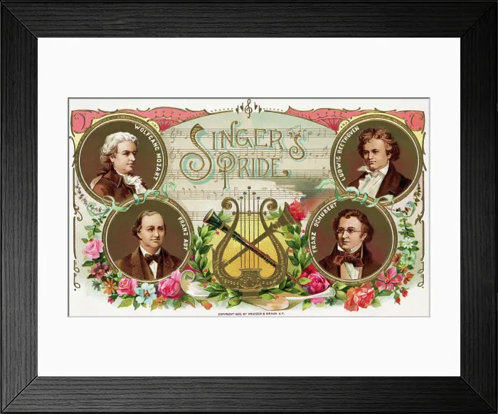 Framed Print : Singer'S Pride Cigar Box Label Framed Print : Singer'S Pride Cigar Box Label