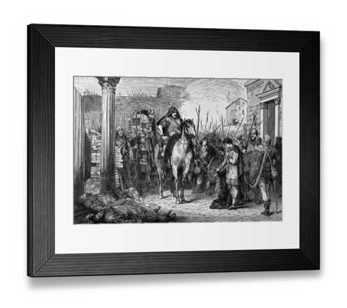 Framed Print : Romulus Augustulus Surrenders To Odoacer Framed Print : Romulus Augustulus Surrenders To Odoacer