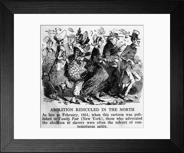 Framed Print : Abolitionists Being Pummeled By Objects Framed Print : Abolitionists Being Pummeled By Objects