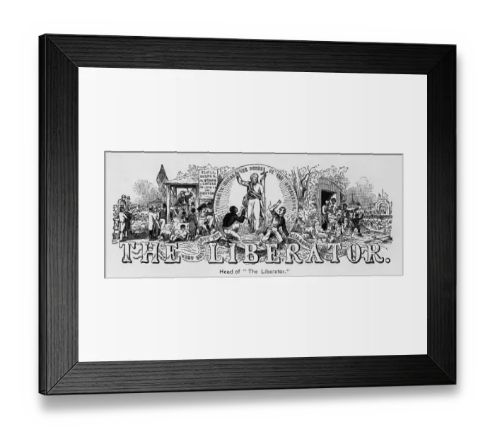 Framed Print : Illus. Of The Liberator; Slavery Framed Print : Illus. Of The Liberator; Slavery