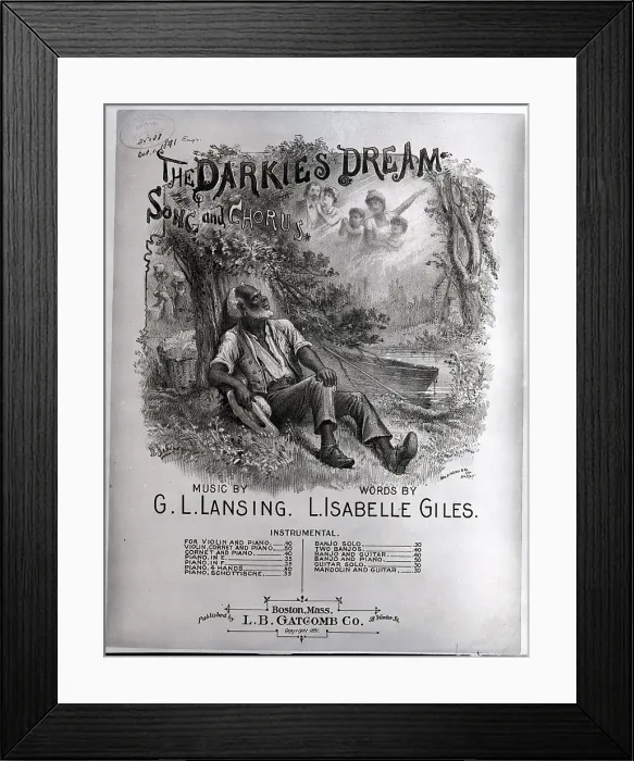 Framed Print : Illustration From Sheet Music Cover Framed Print : Illustration From Sheet Music Cover