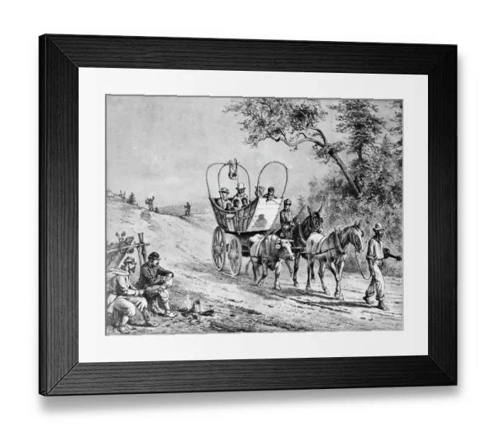 Framed Print : Slaves Entering Union Lines Framed Print : Slaves Entering Union Lines